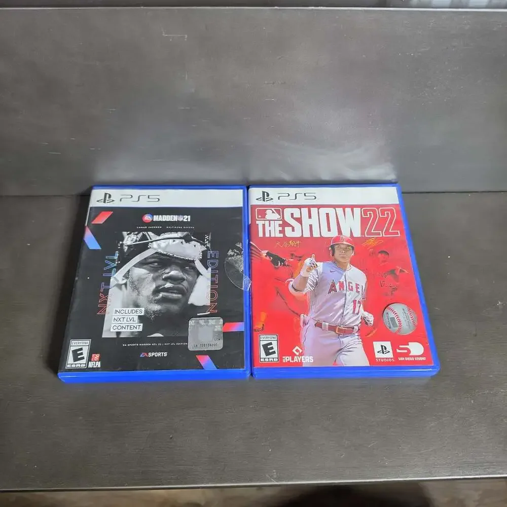 Lot Of 2 PS5 Games The Show 22 And Madden 21 Ganes Next Level Edition